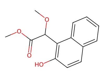 Methyl 2-(2-hydroxynaphthalen-1-yl)-2-methoxyacetate structure