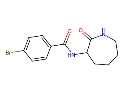 4-Bromo-N-(2-oxo-3-azepanyl)benzamide structure
