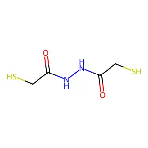 2-Sulfanyl-N'-(sulfanylacetyl)acetohydrazide structure