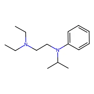 Ethylenediamine, N,N-diethyl-N'-isopropyl-N'-phenyl- structure