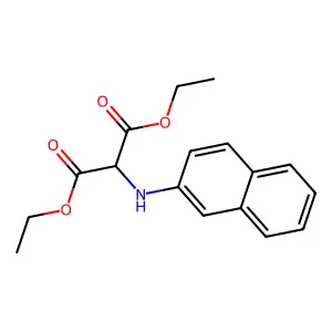 Diethyl 2-(2-naphthylamino)malonate structure