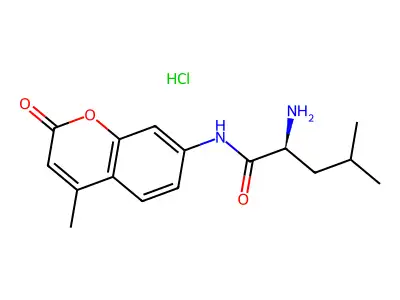 L-Leucine-7-amido-4-methylcoumarin structure