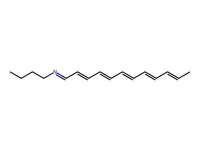 N-(Dodec-2,4,6,8,10-pentaenylidene)-n-butylamine structure