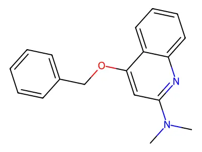 Quinoline, 4-benzyloxy-2-(dimethylamino)- structure