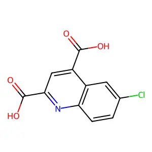 6-Chloroquinoline-2,4-dicarboxylic acid structure