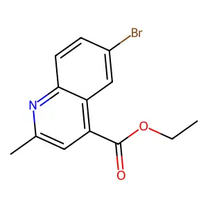 Ethyl 6-bromo-2-methylquinoline-4-carboxylate structure