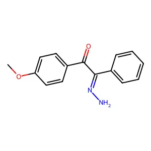 Ethanedione, (4-methoxyphenyl)phenyl-, 1-hydrazone structure