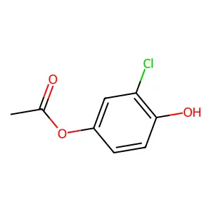 1,4-Benzenediol, 2-chloro-, 4-acetate structure