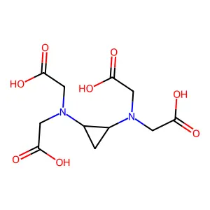 trans-N,N'-(1,2-Cyclopropanediyl)bis(N-carboxymethylglycine) structure