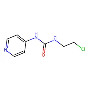 Urea, 1-(2-chloroethyl)-3-(p-pyridyl)- structure
