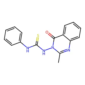 1-(2-methyl-4-oxoquinazolin-3(4H)-yl)-3-phenylthiourea structure
