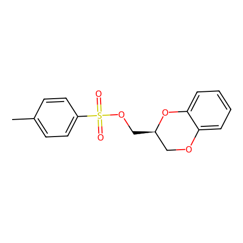 (S)-(2,3-Dihydrobenzo[b][1,4]dioxin-2-yl)methyl 4-methylbenzenesulfonate structure