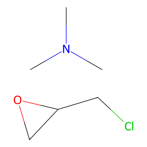 N,N-Dimethylmethanamine--2-(chloromethyl)oxirane (1/1) structure