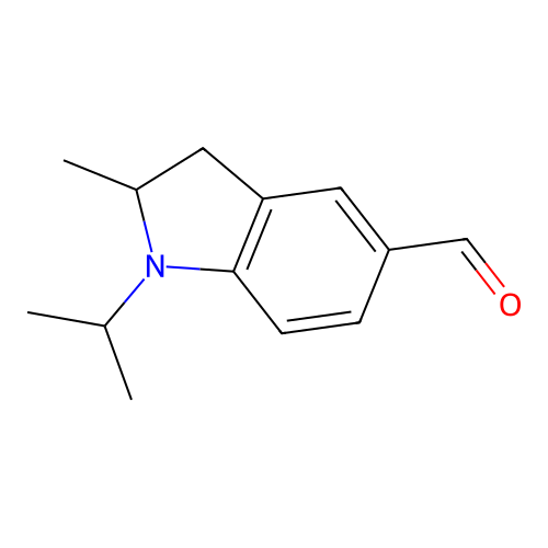 1-Isopropyl-2-methyl-2,3-dihydro-1H-indole-5-carbaldehyde structure