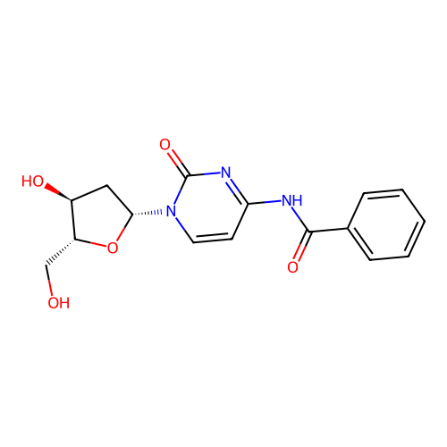 N4-Benzoyl-2'-deoxycytidine structure