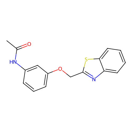 N-[3-(2-Benzothiazolylmethoxy)phenyl]acetamide structure