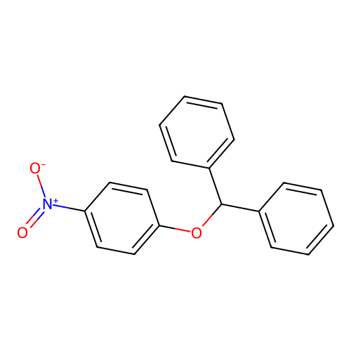 Benzene, 1-(diphenylmethoxy)-4-nitro- structure