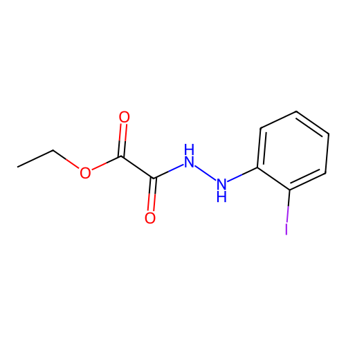 ethyl {N-[(2-iodophenyl)amino]carbamoyl}formate structure