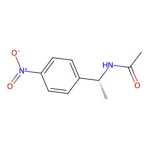 N-[(1R)-1-(4-nitrophenyl)ethyl]acetamide structure