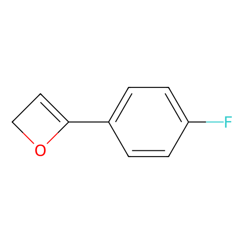 4-(4-Fluorophenyl)oxetene structure