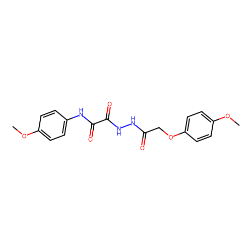 2-{2-[(4-methoxyphenoxy)acetyl]hydrazinyl}-N-(4-methoxyphenyl)-2-oxoacetamide structure