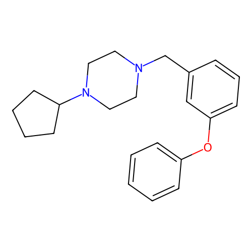 1-Cyclopentyl-4-(3-phenoxybenzyl)piperazine structure