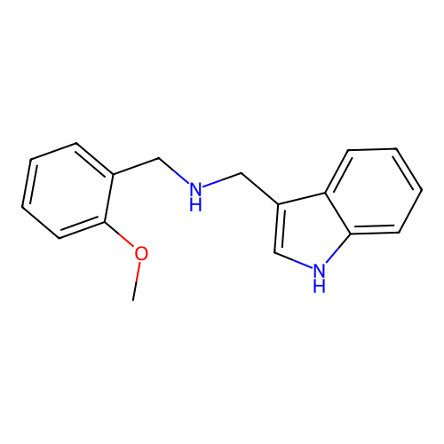 (1H-Indol-3-ylmethyl)-(2-methoxy-benzyl)-amine structure