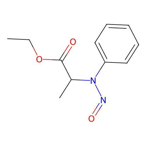Ethyl 2-[nitroso(phenyl)amino]propanoate structure