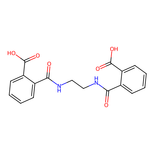 2,2'-(1,2-Ethanediylbis(iminocarbonyl))bisbenzoic acid structure