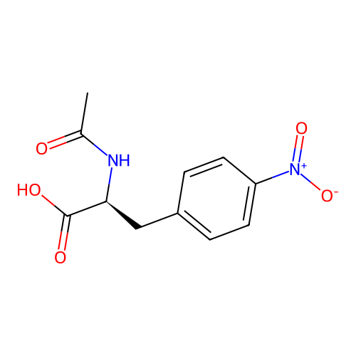 (S)-2-Acetamido-3-(4-nitrophenyl)propanoic acid structure
