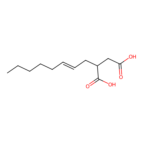 (2E)-2-Octen-1-ylbutanedioic acid structure