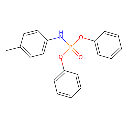 p-Tolyl-phosphoramidic acid diphenyl ester structure