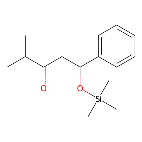 3-Pentanone, 4-methyl-1-phenyl-1-[(trimethylsilyl)oxy]- structure