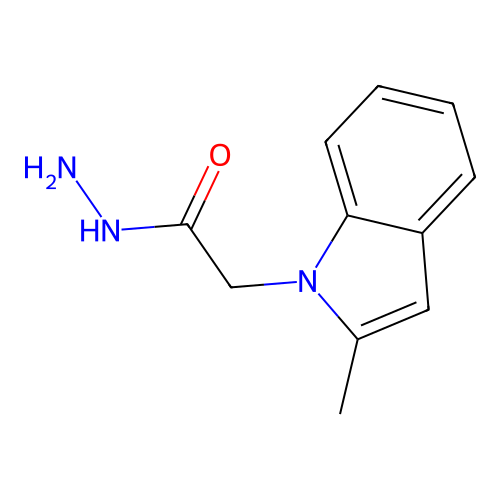 2-(2-methyl-1H-indol-1-yl)acetohydrazide structure