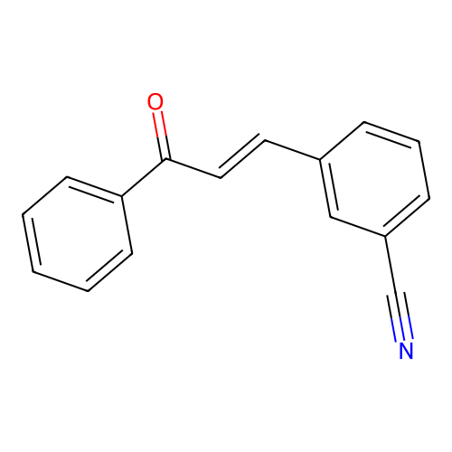 3-(3-Cyanophenyl)-1-phenyl-2-propen-1-one structure