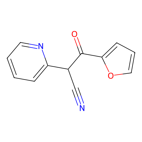 3-(2-Furanyl)-3-oxo-2-(2-pyridinyl)propanenitrile structure