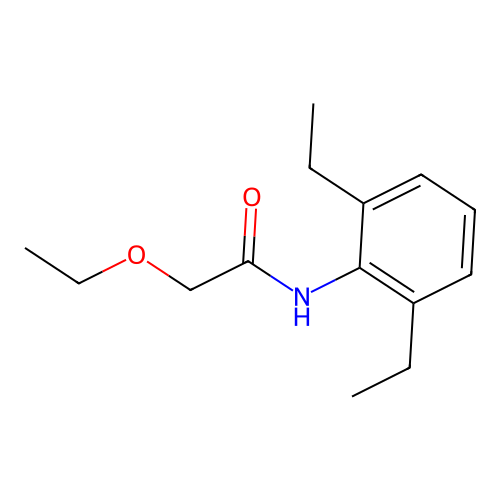 N-(2,6-diethylphenyl)-2-ethoxyacetamide structure