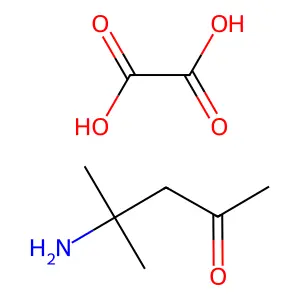 1,1-Dimethyl-3-oxobutylammonium hydrogen oxalate structure