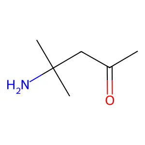 4-Amino-4-methyl-2-pentanone structure