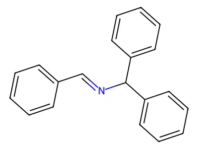 N-Benzylidene-N-(diphenylmethyl)amine structure