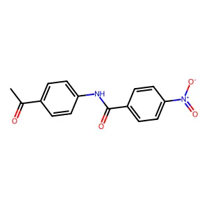 N-(4-乙酰基苯基)-4-硝基苯甲酰胺 structure