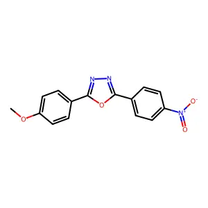 2-(4-Methoxyphenyl)-5-(4-nitrophenyl)-1,3,4-oxadiazole structure
