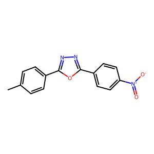 2-(4-Methylphenyl)-5-(4-nitrophenyl)-1,3,4-oxadiazole structure