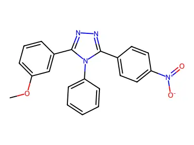 3-(3-methoxyphenyl)-5-(4-nitrophenyl)-4-phenyl-4H-1,2,4-triazole structure