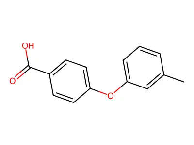 4-(3-methylphenoxy)benzoic Acid structure