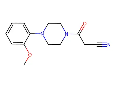 3-[4-(2-Methoxyphenyl)piperazin-1-yl]propanenitrile structure