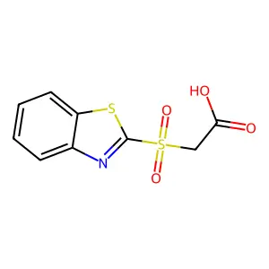 2-(苯并[d]噻唑-2-基磺酰基)乙酸 structure