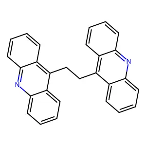 9-(2-Acridin-9-ylethyl)acridine structure