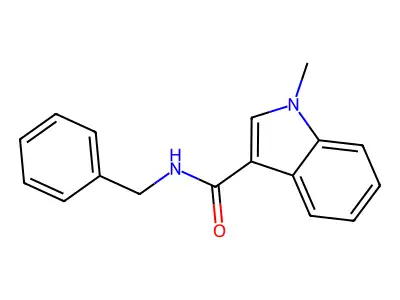 N-benzyl-1-methyl-1H-indole-3-carboxamide structure