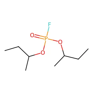 Bis(1-methylpropyl) phosphorofluoridate structure